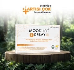 Moodlife Dermy Probiyotik ve Çinko İçeren 30 Kapsül - (SKT: 09/2026)
