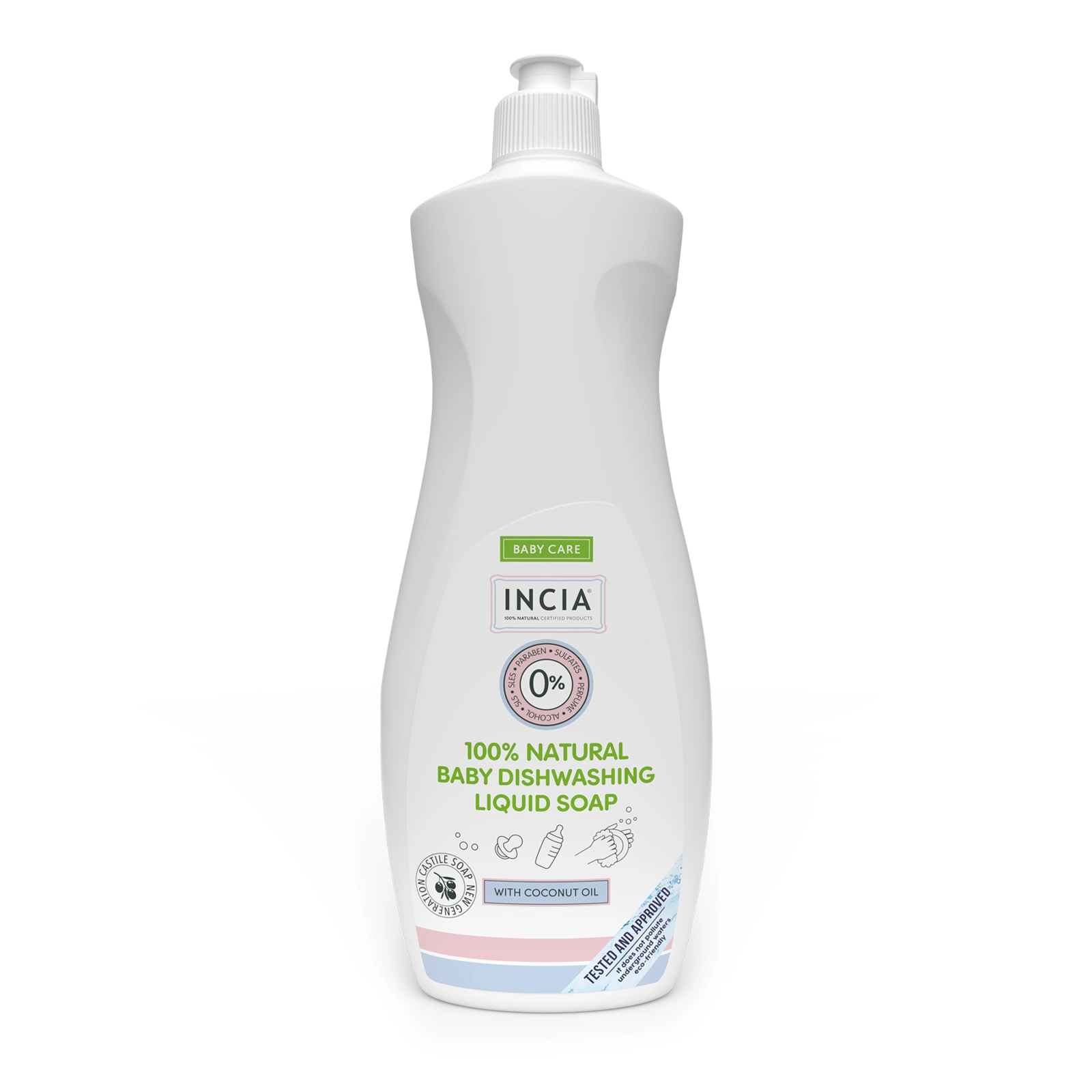 Incia Bebek Bulaşık Sabunu Bitkisel Emzik Biberon Temizleyici Vegan 500 ml - (SKT: 08/2026)
