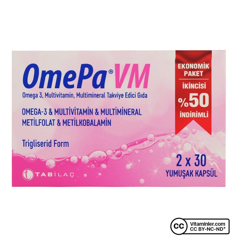Omepa VM 30 Kapsül İkincisi %50 İndirimli - 07/2027