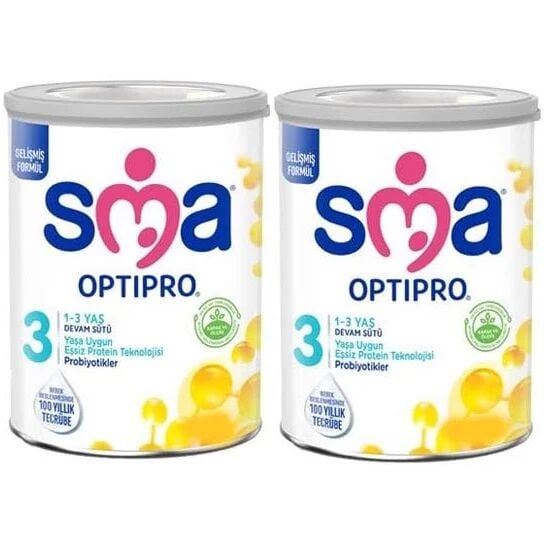 SMA Optipro 3 Devam Sütü 450 gr 2'li - (SKT: 10/2026)