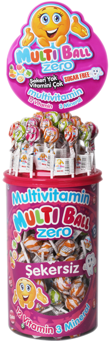 Multiball Lolipop Multivitamin 150'li Paket - (SKT: 11/2026)