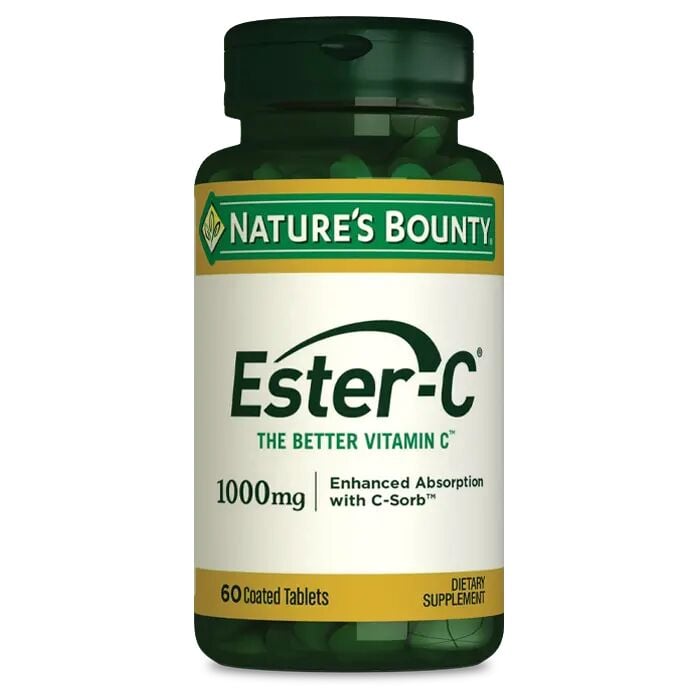 Nature's Bounty Ester-C 1000 mg 60 Tablet - (SKT: 12/2028)
