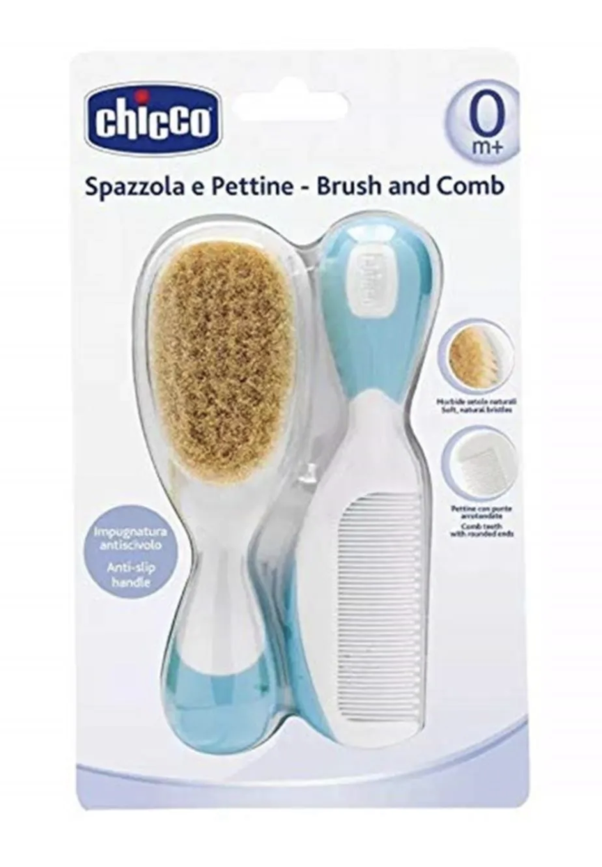 Chicco Fırça ve Tarak Seti 0 Ay+ Mavi