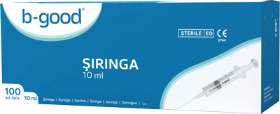 B-Good Enjektör 10 cc 3 Parça Yeşil Tekli - (SKT: 10/2029)