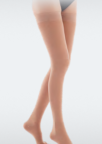 Luxor Varis Çorabı Orta Basınçlı Diz Üstü Açık Burun Ten No:1 (810)