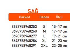 Luxor Örgü El Bilek Ateli Sağ XXL:23-25 (508)