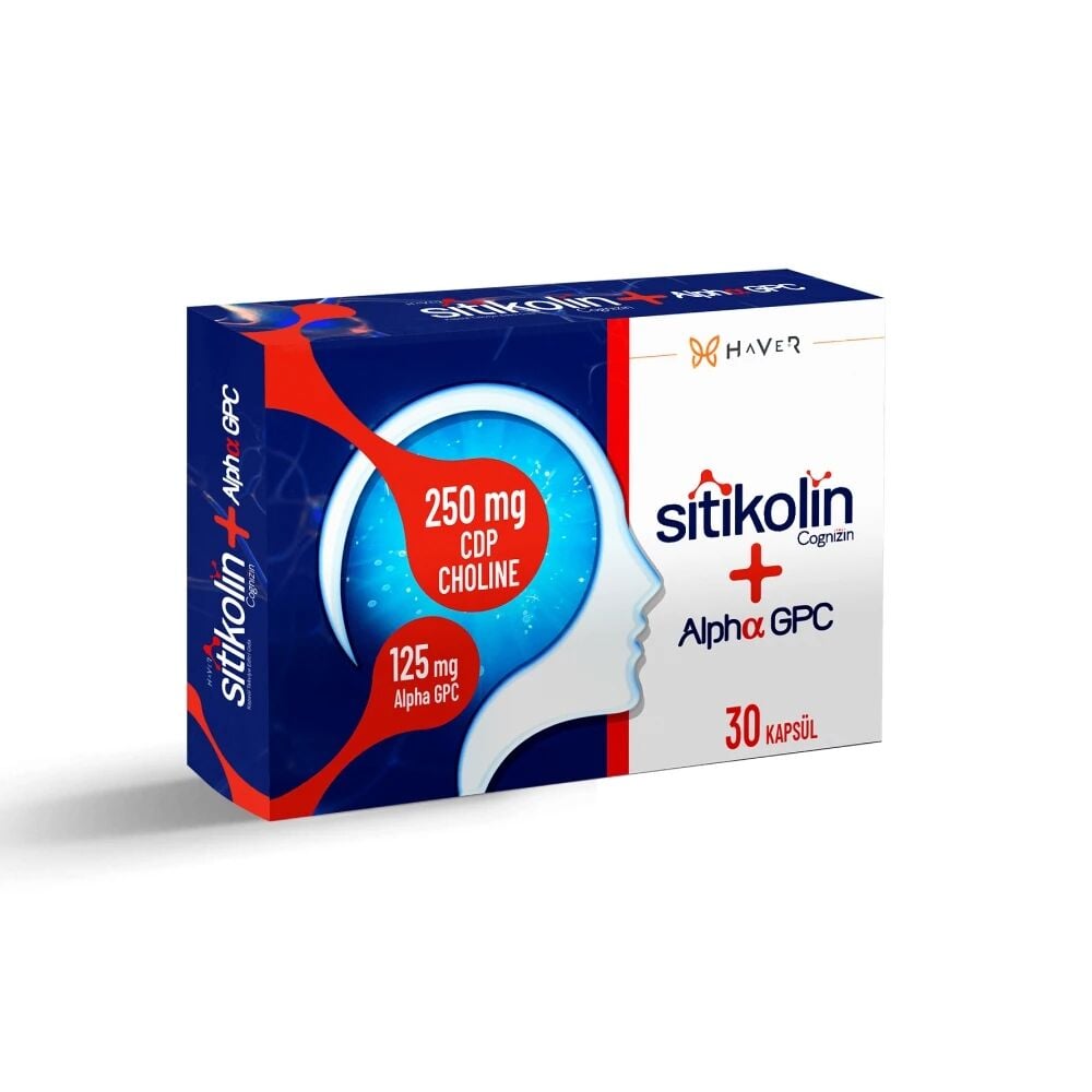 Haver Sitikolin Cog+ Alpha 30 Kapsül - (SKT: 02/2028)
