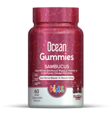 Ocean Gummies Multivitamin Kids 60 Adet Çiğnenebilir + Sambucus Kids 60 Adet Jel Form - (SKT: 06/2026)