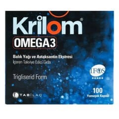 Krilom Omega-3 100 Yumuşak Kapsül - Eski Ambalaj - (SKT: 12/2027)