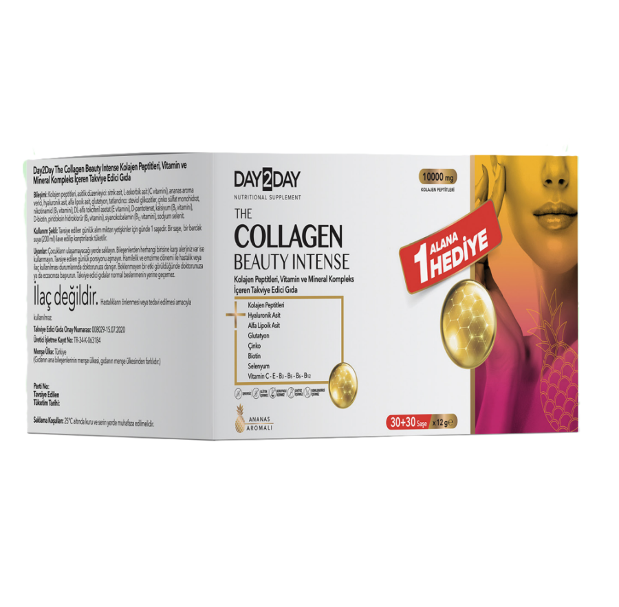 Day2day The Collegen Beauty Ananas Aromalı 10000 mg 30 Saşe - 1 Alana 1 Hediye - (SKT: 01/2028)