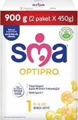 SMA Optipro 1 Devam Sütü 450 gr 2'li - (SKT: 04/2026)