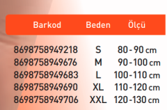 Luxor Örgü Lumbosacral Korse XXL:120-130 (107)