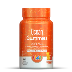Ocean Gummies Defence 60 Adet Portakal Şeftali Çiğnenebilir Jel Form - (SKT: 05/2026)