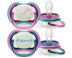 Avent Ultra Air Night Karanlıkta Parlar Gece Emziği 6-18 Ay Kız Scf376/14