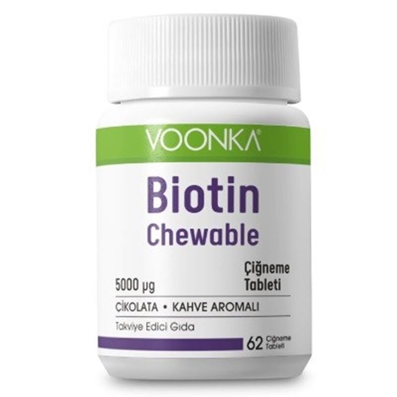 Voonka Biotin Chewable 62 Çiğneme Tableti - (SKT:11/2025)