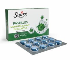 Swiss Bork Mentol Nane Okaliptus Pastil 16'lı - (SKT:11/2025)