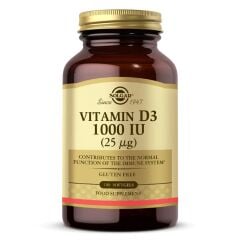 Solgar Vitamin D3 1000IU 100 Kapsül - (SKT: 09/2026)