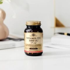 Solgar Vitamin D3 1000IU 100 Kapsül - (SKT: 09/2026)