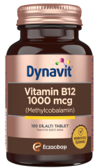 Dynavit Vitamin B12 1000 mcg 100 Tablet - (SKT: 05/2025)
