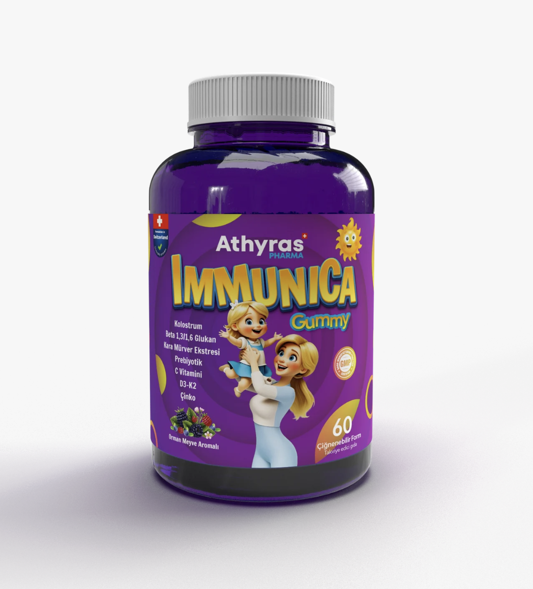 Athyras Immunica Gummy 60 Çiğnenebilir Form - (SKT: 02/2027)