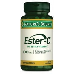 Nature's Bounty Ester-C 1000 mg 60 Tablet - (SKT: 12/2028)