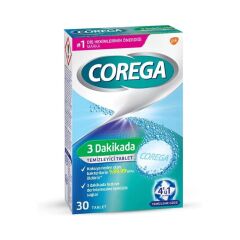 Corega 3 Dakikada Temizleyici 30 Tablet - (SKT: 10/2027)