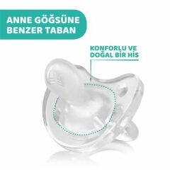 Chicco Physio Soft Silikon Emzik 6-12 Ay Tekli