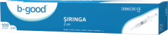 B-Good Enjektör 2 ml 3P Yeşil - Tek - (SKT: 02/2029)