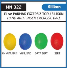 Minion El ve Parmak Egzersiz Topu Kırmızı Sert