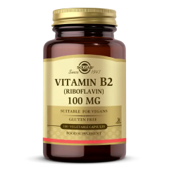 Solgar Vitamin B2 Riboflavin 100 mg 100 Kapsül - (SKT: 08/2027)