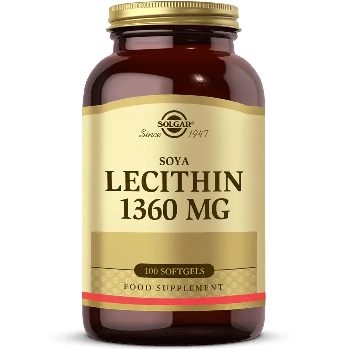 Solgar Soya Lecithin 1360 mg 100 Kapsül - (SKT: 11/2026)
