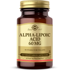 Solgar Alpha Lipoic Acid 60 mg 60 Kapsül - (SKT: 03/2027)