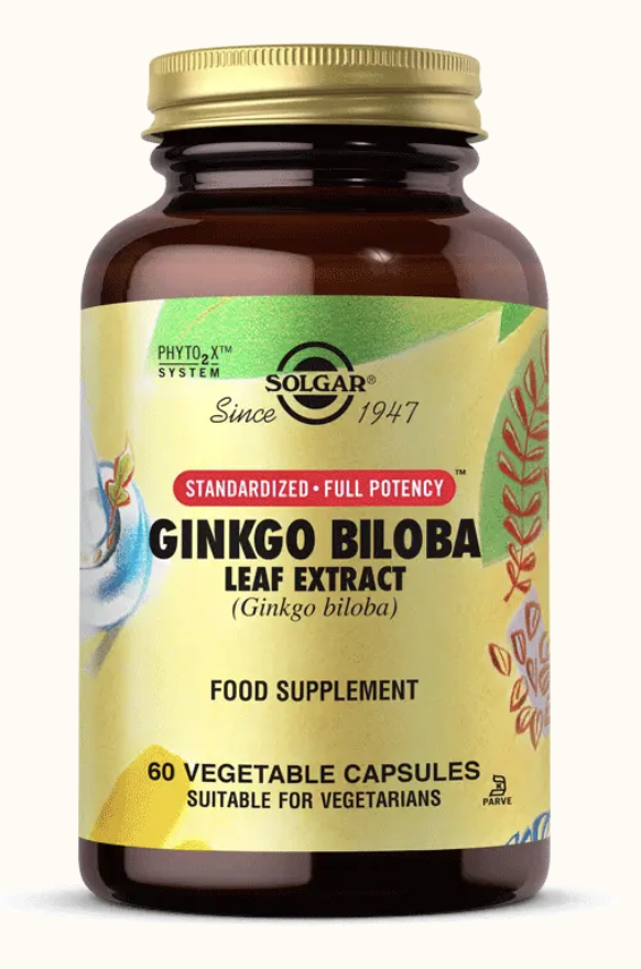 Solgar Ginkgo Biloba Leaf Extract 60 Kapsül - (SKT: 08/2027)
