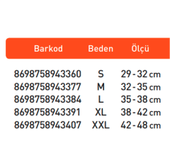 Luxor Elastik Alt Baldır Desteği XL:38-42 (224)