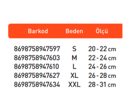 Luxor Sekiz (8) Bandaj Ayak Bilekliği S:20-22 (214)