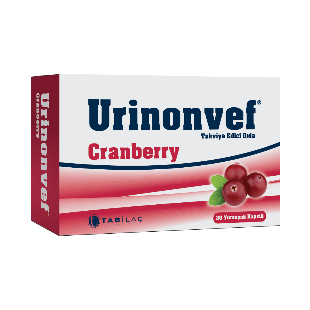 Urinonvef Cranberry 30 Yumuşak Kapsül - (SKT: 09/2026)