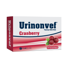 Urinonvef Cranberry 30 Yumuşak Kapsül - (SKT: 09/2026)