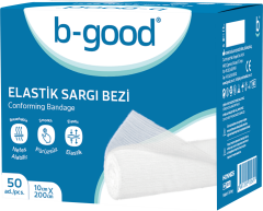 B-Good Elastik Sargı Bezi 10 cm x 2 m - Tekli - (SKT: 12/2026)