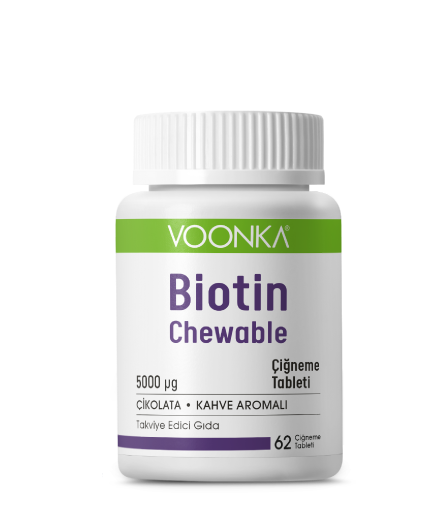 Voonka Biotin Chewable 62 Çiğneme Tableti - (SKT:07/2025)