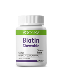 Voonka Biotin Chewable 62 Çiğneme Tableti - (SKT:07/2025)