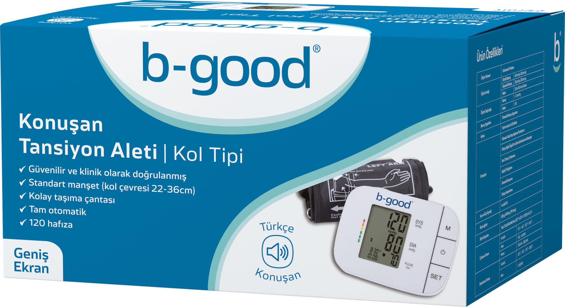 B-Good Konuşan Kol Tipi Tansiyon Aleti
