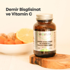 Venatura Demir Bisgilisinat Vitamin C 90 Kapsül - (SKT: 01/2028)