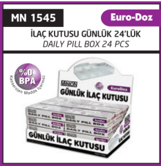Minion Euro-Doz Günlük İlaç Kutusu 24'lü