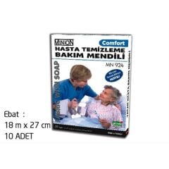 Minion Comfort Köpüklü Hasta Temizleme ve Bakım Mendili 10'lu