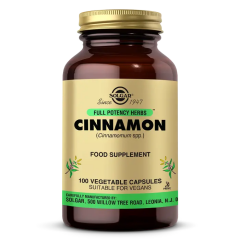 Solgar Cinnamon 100 Kapsül - (SKT: 12/2026)