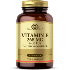 Solgar Vitamin E 400 IU 50 Softgel - (SKT: 10/2028)