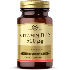 Solgar Vitamin B12 500 mcg 50 Vegetable Kapsül - (SKT: 07/2026)