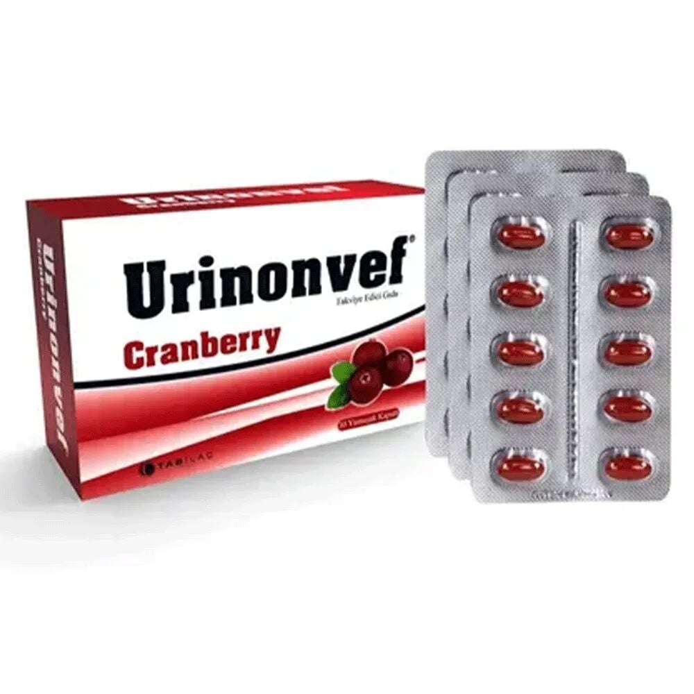 Urinonvef Cranberry 30 Yumuşak Kapsül - (SKT: 01/2028)
